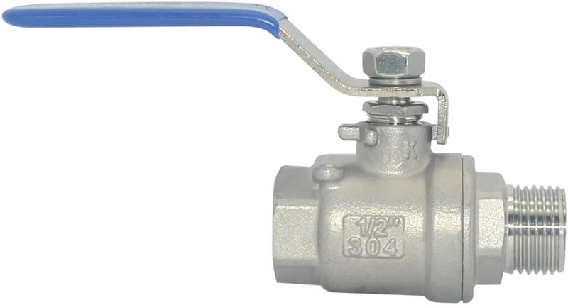 DAN SPEED 1/2 Inch Male x Female NPT Ball Valve S304 Stainless Steel,Full Port Heavy Duty for Water, Oil, and Gas,1000WOG (1/2 inch) - Image 4